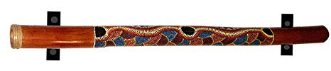 KR Ideas Horizontale Standard-Didgeridoo-Wandhalterung (hergestellt in den USA) (schwarz)