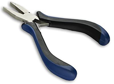HURON Precision Pliers, Springloaded, Flat Nose, 4.75 In (1/3/10/25/100 pc) (1pc)