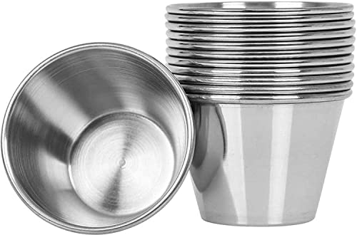 Mini Stampi per Budini, Pudding, Muffing - Stampo per flan-Flaneras Singole Acciaio Inossidabile Flanes-Fioriere in acciaio inossidabile- Stampo anti-aderente-Postres-salse-12 pz-Ø8 cm