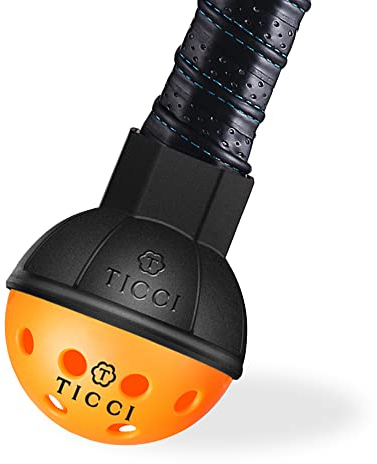 TICCI Pickleball Ball Retriever, nimmt den Ball einfach auf und passt auf alle Standard-Paddel, der einfache Weg, um Pickleball-Bälle aufzuheben, ohne sich zu bücken