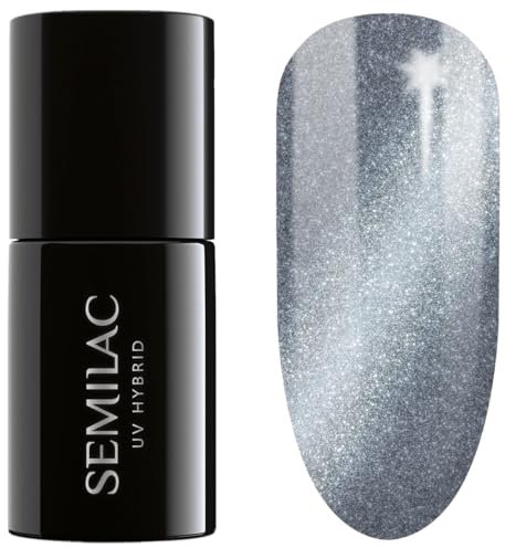 SEMILAC Gel Nail Polish 465 Luxury Chillout - Cat Eye Gel Polish - Soak Off Easy To Use LED/UV Nail Lamp - Long Lasting Manicure and Pedicure up to 3 weeks