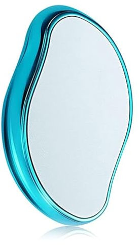 ZEXIJOW Epilatore nanocristalli,Depilatore di Cristallo,Pietra Rimuovi Capelli di Vetro Nano,Crystal Hair Eraser,Strumento per la rimozione dei peli lavabile e riutilizzabile(blu)