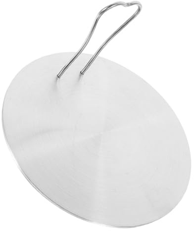 Hemobllo Placa Adaptadora de Inducción Inoxidable para Cocina Difusor de Calor Rápido y Uniforme Radiador Portátil para Estufas de Gas y Eléctricas Diseño Colgante Compacto