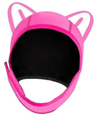 KIOALXZ Gorro de Buceo de Neopreno de 3 mm con Correa para la Barbilla y Orejas de Gato. Cómodo Gorro de natación para Deportes acuáticos en Todas Las