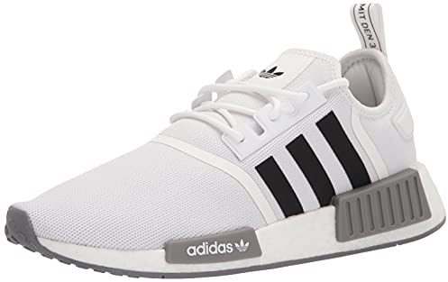 Adidas Herren NMD_R1 Schuhe, Weiß/Schwarz/Grau, 36 EU