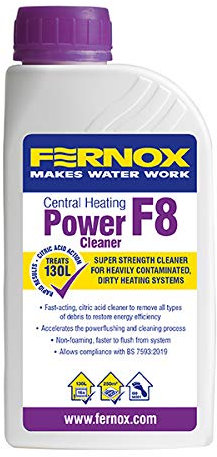Fernox F8 Super Strength Cleaner Boiler Central Heating System Sludge Remover Radiator Protector Inhibitor 500ml