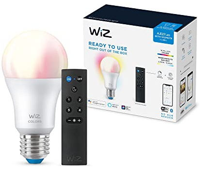 LED-Birne Smart WiFi + Bluetooth E27 A60 RGB+CCT Dimmbar WIZ 8W + Controller Smart WiFi WIZ Wizmote RGBCCT
