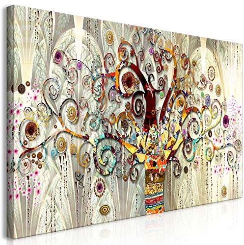 murando - Akustikbild Klimt Baum des Lebens 120x60 cm 1 tlg Bilder Akustikschaum Schallschutz Akustikpaneele Wandpaneele Schalldämmung Wandbild Schallabsorber Akustikplatten Mosaik l-A-0033-b-a