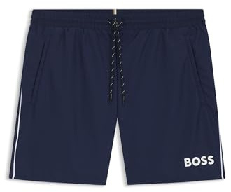 BOSS Hommes Starfish Short de Bain à Logo Contrastant et liseré