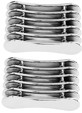 POPETPOP Porte-stylo pour Nail Art 2pcs Argenté en Pet Portable et Facile à Utiliser 5 Compartiments pour Pinceaux UV Gel et Usage Maison ou Salon