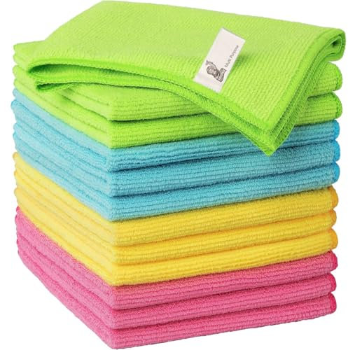 SWISSPACK 100 PCS Microfibre Cloths Multipack 30 X 30 CMS (ASSTOMENT, 30x 30 cms, 100 MICROFIBRE CLOTHS)