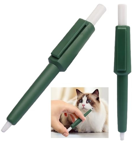 Amazleer 2-piece tick sling set, practical tick remover for dogs, cats and horses, tick tweezers and tick lasso for effective tick removal for nymphs and adult ticks (green)