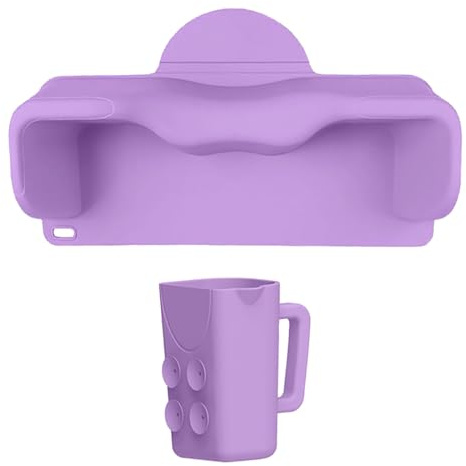 GHYXFDAI Silicone Hair Washing Station For Kids, Portable Shampoo Table For Children, Toddlers, Teens And Seniors, Neck Support For Easy Use Over Bathtub Or Sink, Soft Shampoo Basin Made Of Silicone