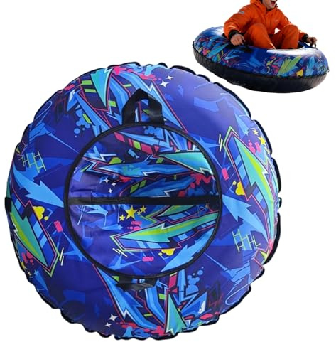 Trineo Inflable | Inflable 104 cm con Mango, Trineo para Nieve - para Navidad Piscina Invierno Exterior Adultos Camping