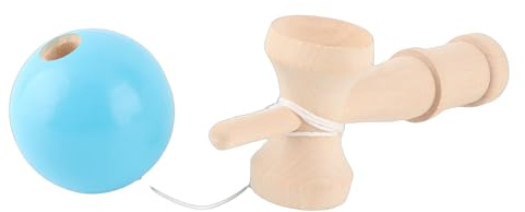 PUSOKEI Jouet Kendama en Bois pour la Coordination œil-Main |Kendama à Cordes Portable pour en Intérieur et en Extérieur (Green)