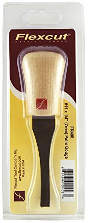 FLEXCUT #11 Paume balayée, acier à haute teneur en carbone, manche en frêne massif, 6,35 mm (FR408)