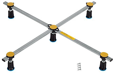 Poresta Ferroplast Duschwannenfuß D5 Mini Wannenfüße 75-90 cm für Stahl Acryl Duschwanne superflach