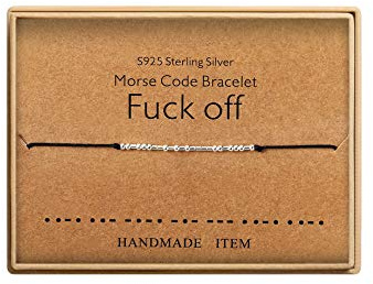 KGBNCIE Inspirational Unique Gifts for Women, Morse Code Funny Gifts Bracelets, Morse Code Bracelets Friendship Bracelets, jewelry for Women