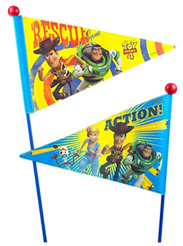 Widek Disney Toy Story 4 Fahrradwimpel Wimpel Fahne Sicherheitswimpel zweiteilig