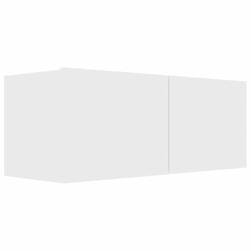 vidaXL Tv-meubel 80x30x30 cm bewerkt hout wit
