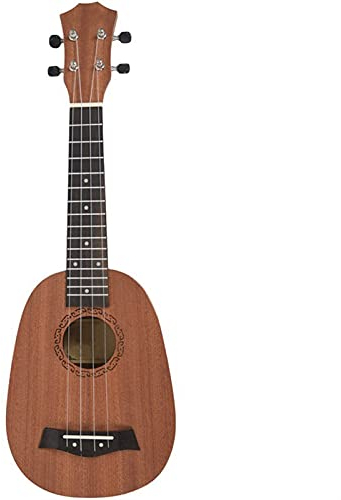 21inch 4 Saiten Ananas-Stil Mahagoni Hawaii Ukulele Elektrische Bassgitarre Für Guitarra-Musikinstrumente Musikliebhaber Hawaiianische Ukulele