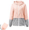 Regenjacke Damen Wasserdicht Atmungsaktiv Windbreaker Mit Kapuze Women Softshelljacke Faltbar Fahrradjacke Erwachsene Regencape Rosa 4XL
