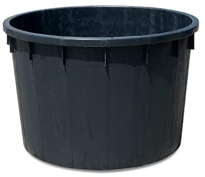 XXL Wassertank, Wasserbehälter, Regentonne aus Kunststoff in Schwarz. Topp für den Garten (700 L)