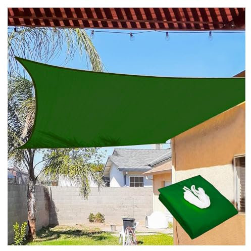Vela verde resistente all'acqua e UV dell'ombra per l'abitudine 3.6mx3.6m del giardino del prato inglese del patio