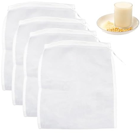 4pcs Cheese Cloths for Straining,Cheesecloth,Muslin Cloths for Cooking,Cheesecloth for Straining,Nut Milk Bags for Straining,Nut Milk Bag,for Filtering Juice, Nut Milk, Yogurt, Coffee, Butter, Tofu