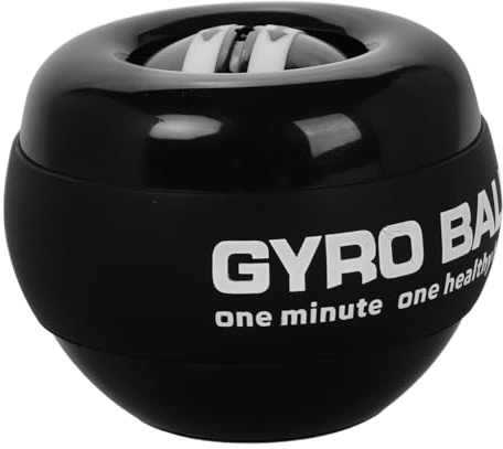 EXAOMBLE Self-starting Grip Strengthener Hand Exerciser Gyro Ball for Adults, Compact Plastic Wrist Ball with Self-starting Mechanism for Sports Training, Gym and Forearm Exercise