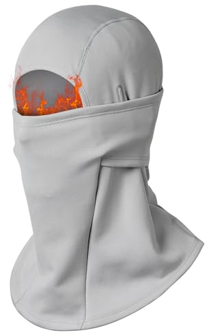 Perkanion Termisk Fleece Balaklava Skidmask - Vindtät Ansiktsmask Halsvärmare för Herr & Dam, UV-skydd Lätt Vinterhuvudbonad för Skidåkning, Cykling, Motorcykel