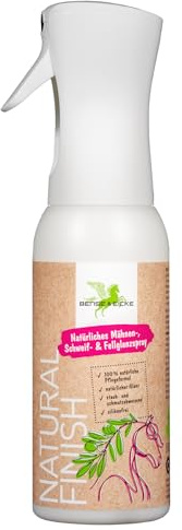 Bense & Eicke Natural Finish 500 ml spray para crines y cola para caballos, sin silicona, con aceite de oliva y aceite de semilla de brócoli