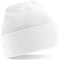 Beechfield Unisex Turn-up Beanie Baseball Cap, weiß, Einheitsgröße