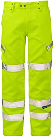 Pulsar Combat Trouser, 38 Waist Regular Leg, Hi-Viz Yellow