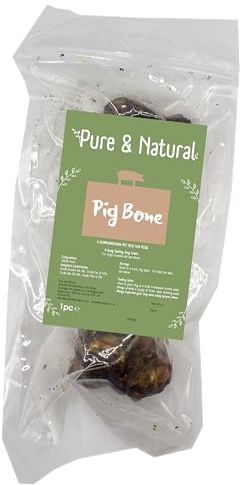Pure & Natural Marrow Bones - Long Lasting Dog Chews for Aggressive Chewers - Large Natural Bone - Pack of 1