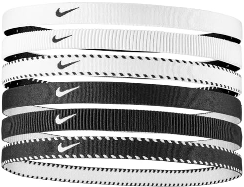 Nike Bandeau Flex Classic HEA pour Homme, Blanc/Noir/Blanc, Taille Unique