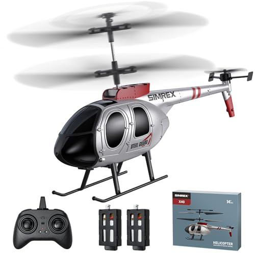 SIMREX Elicottero, elicottero telecomandato 2.4 GHz, 2 modalità di velocità con 20 minuti di volo, elicottero rc, mantiene l'altezza di volo, giocattolo elicottero per ragazzi e ragazze, il migliore