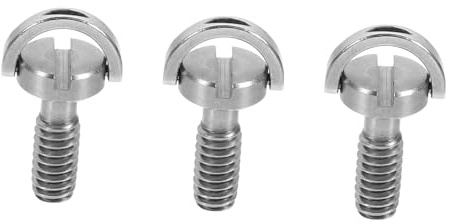 LRXIYODE 3pièces Lot Vis Inoxydables avec Anneau pour Fixation Rapide Caméra Et Trépied Montage Et Polyvalent pour Appareils Photo Et Accessoires