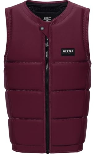 Mystic 2026 Mens Star Front Zip Wake Impact Vest - Oxblood Red