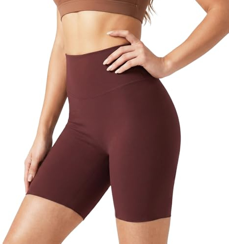 HYCOPROT Pantaloncini Sportivi Donna Vita Alta Controllo Pancia Push Up Shorts Compressione Senza Cuciture Sollevamento Glutei Leggings Short Corti Elastici Opachi per Yoga Palestra Corsa Bici Danza