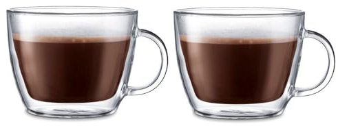 Bodum Doppelwandige Bistrogläser, Glas, durchsichtig, 0.45 L