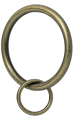 Ivilon Draperie Œillet Anneaux de Rideaux – 4,3 cm Bague Passant pour Crochet épingles, Lot de 14 Contemporain Ant Brass