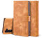 UEEBAI PU Leather Case for Samsung Galaxy Note 10 Plus, Vintage Retro Premium Wallet Flip Cover TPU Inner Shell [Card Slots] [Magnetic Closure] Stand Function Folio Shockproof Full Protection - Brown