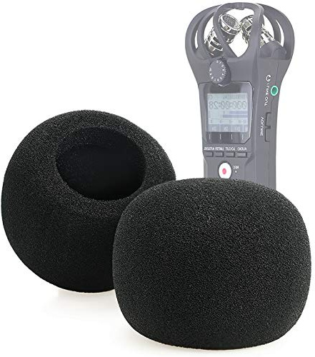 SUNMON Windscreen Foam for Zoom H1n & H1 Recorder, Windshield Pop Filter Fits Zoom H1n Handy Portable Recorder (2 PCS)