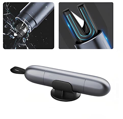 gotosee Mini martillo multifuncional de la seguridad, interruptor de la ventana, taladro del acero del tungsteno del martillo del escape del coche