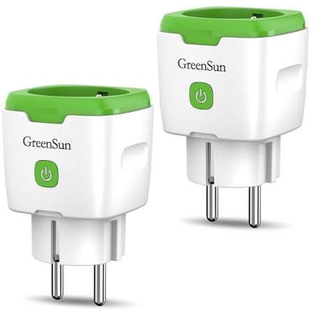 WLAN Steckdose GreenSun Stromzähler für Steckdose 2x Stromverbrauchsmesser Stromzähler Steckdose Zeitschaltuhr Steckdose Alexa Steckdose VeSync Steckdose Wifi Steckdose Strommessgerät