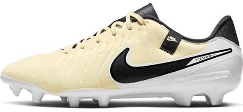 Nike Legend 10 Academy FG/MG, Zapatos de fútbol Hombre, Lemonada Black Mtlc Gold Coin, 47 EU