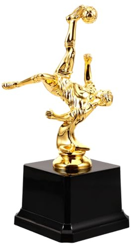 Yardwe Copa de fútbol Premio para Atleta Equipo con diseño elegante para competiciones deportivas y torneos Soporte de mesa decorativo 7 x 3 pulgadas