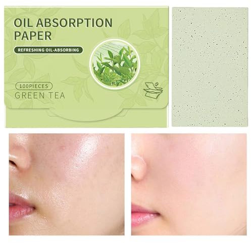Öl-Löschpapier für das Gesicht, Öl-Löschpapier für fettige Haut | 100 Stück Öl-Löschblätter, weiches Make-up-Löschpapier | Tragbarer natürlicher Ölkontrollfilm für fettige Mischhaut