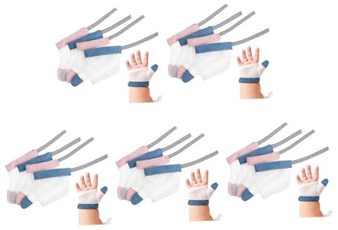Abaodam 10 Paia Di Guanti Per Mordere Gli Anelli Neonati Guanti Da Dito Del Bambino Guanti Per I Bambini Guanti Per Bambini Guanto Di Arresto Per Succhiare Le